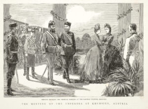 V roce 1885 se v Kroměříži setkal rakouský císař František Josef I. s ruským carem Alexandrem III.