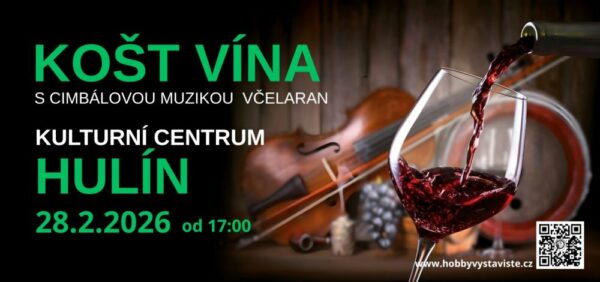 Košt vína s cimbálem, Hulín, sobota 28.2.2026 - 1