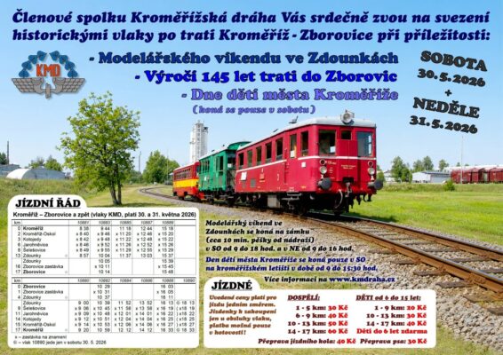 Zvláštní vlaky na trati Kroměříž - Zdounky - Zborovice - 1